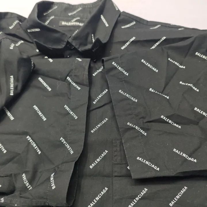 Balenciaga Balenciaga Balenciaga Logo Short Sleeve Shirt for Men -250 Size US M / EU 48-50 / 2 - 4 Thumbnail