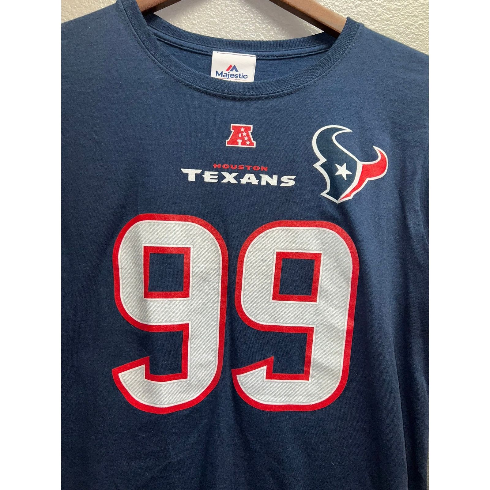 NFL Womens JJ Watt Shirt Houston Texans Long Sleeve NFL Football Size XL / US 12-14 / IT 48-50 - 2 Thumbnail