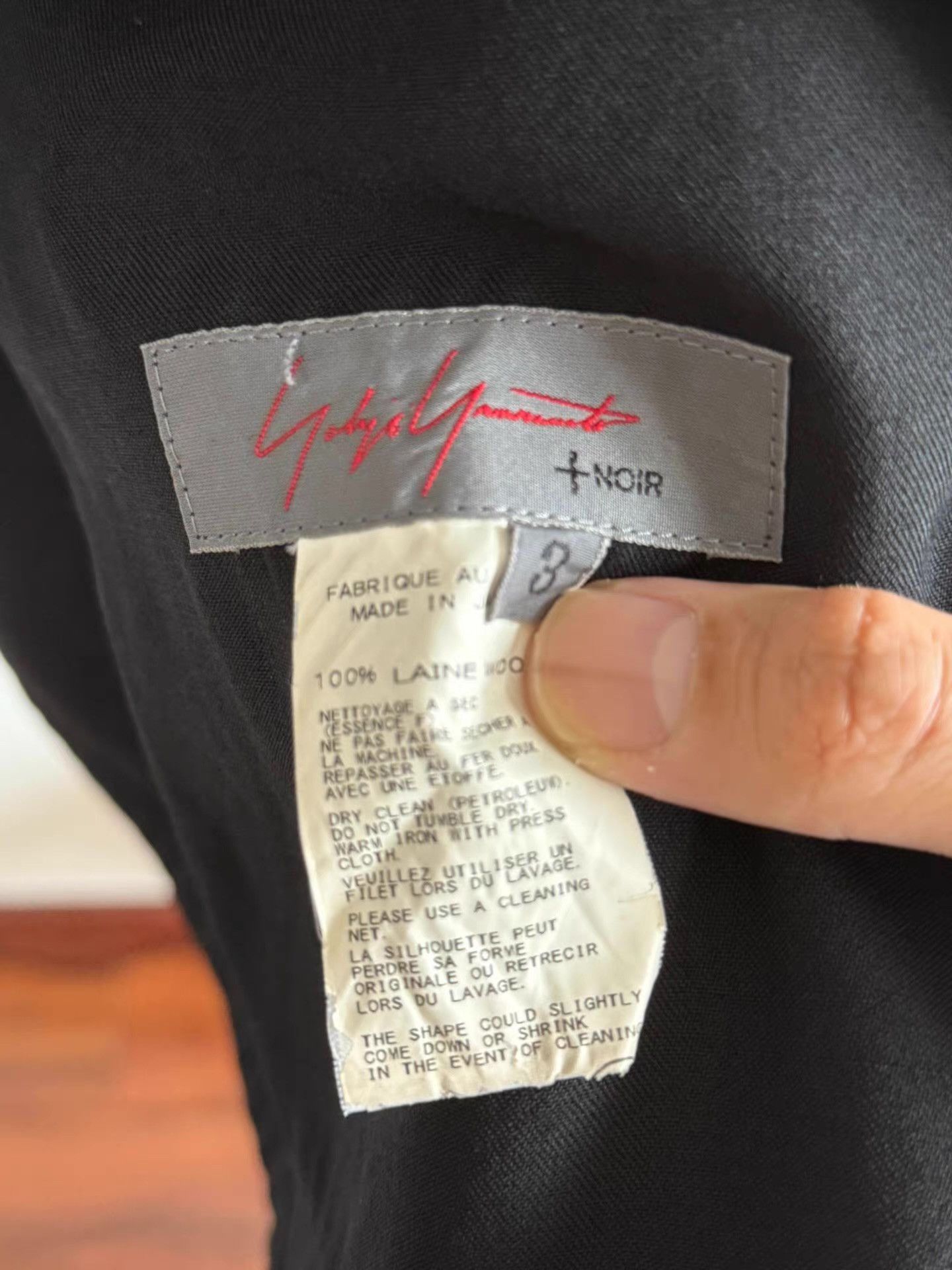 Yohji Yamamoto Yohji Yamamoto Noir Asymmetrical Blazer Q17 Size 50R - 5 Thumbnail