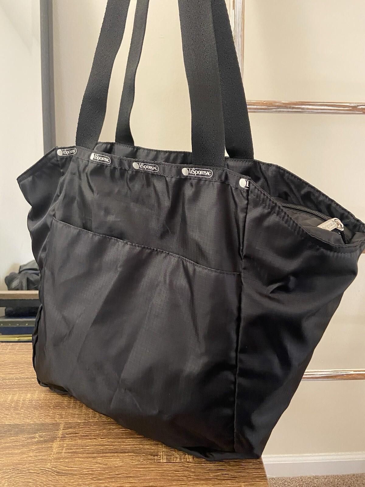 LeSportsac 4piece Lesportsac black nylon tote bags + gray pouch set Size ONE SIZE - 2 Thumbnail