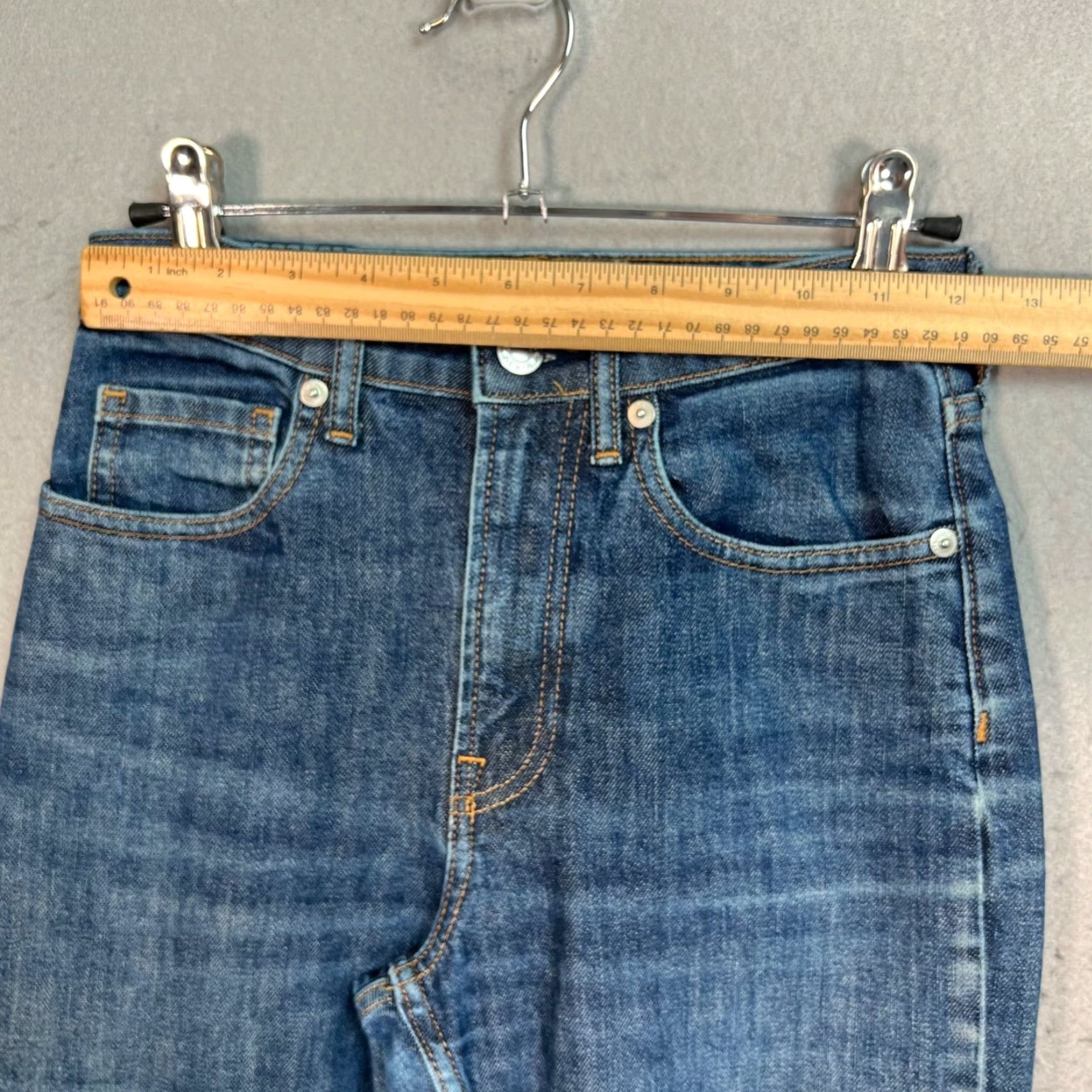 Everlane VINTAGE Everlane High-Rise Straight Jeans Womens Size 24 Blue Denim Adult Women 24 Jeans Straight 32 Inseam Size 42" / US 20 - 5 Thumbnail