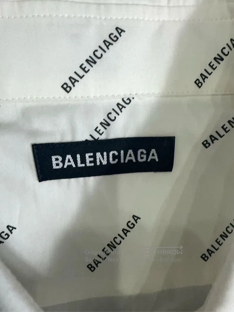 Balenciaga Balenciaga All-over Print Short Sleeve Shirt. Size US L / EU 52-54 / 3 - 3 Thumbnail