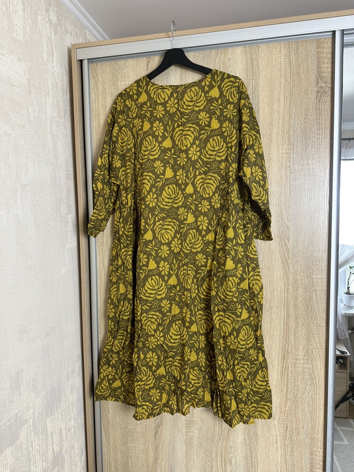 Gudrun Sjoden 🔥 Vintage Gudrun Sjoden Floral Boho Midi Dress Art Print Size XL / US 12-14 / IT 48-50 - 5 Thumbnail