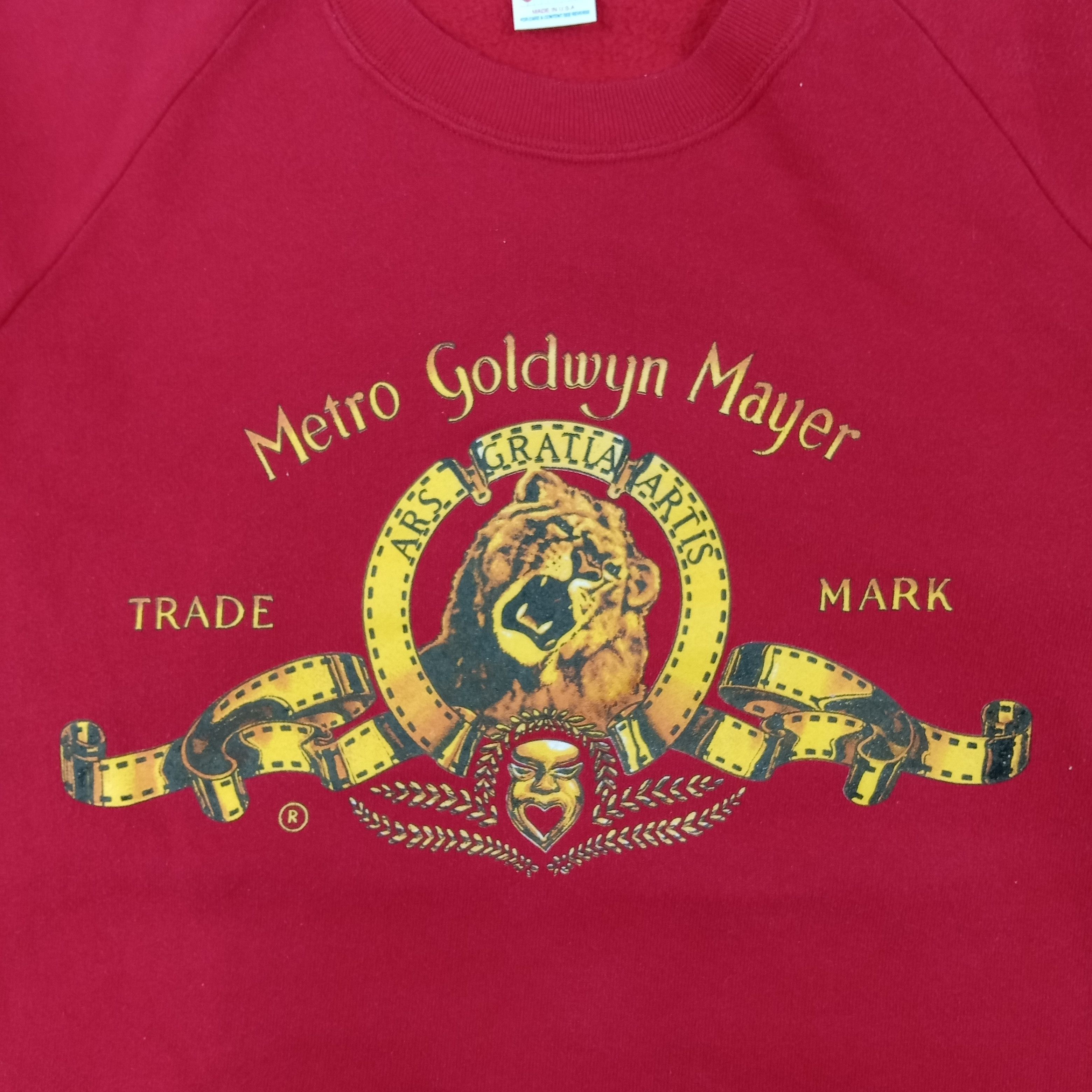 Vintage Metro Goldwyn Mayer USA Media Company Sweatshirt Size US M / EU 48-50 / 2 - 2 Thumbnail