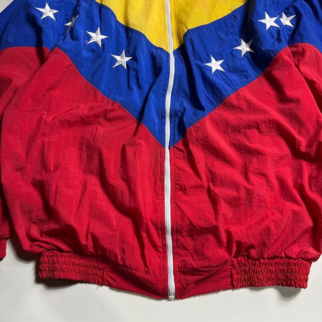 Vintage Vintage VENEZUELA - CHAVEZ Windbreaker 90s Size US L / EU 52-54 / 3 - 6 Thumbnail
