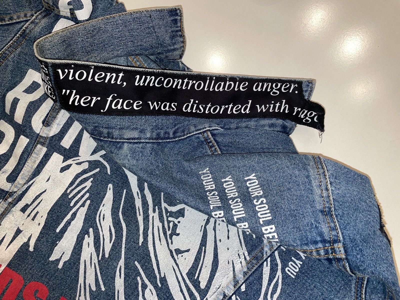 Raised by Champions The Unfuckwittable Raised By Champions x Levi's Denim Jacket Size US L / EU 52-54 / 3 - 15 Thumbnail