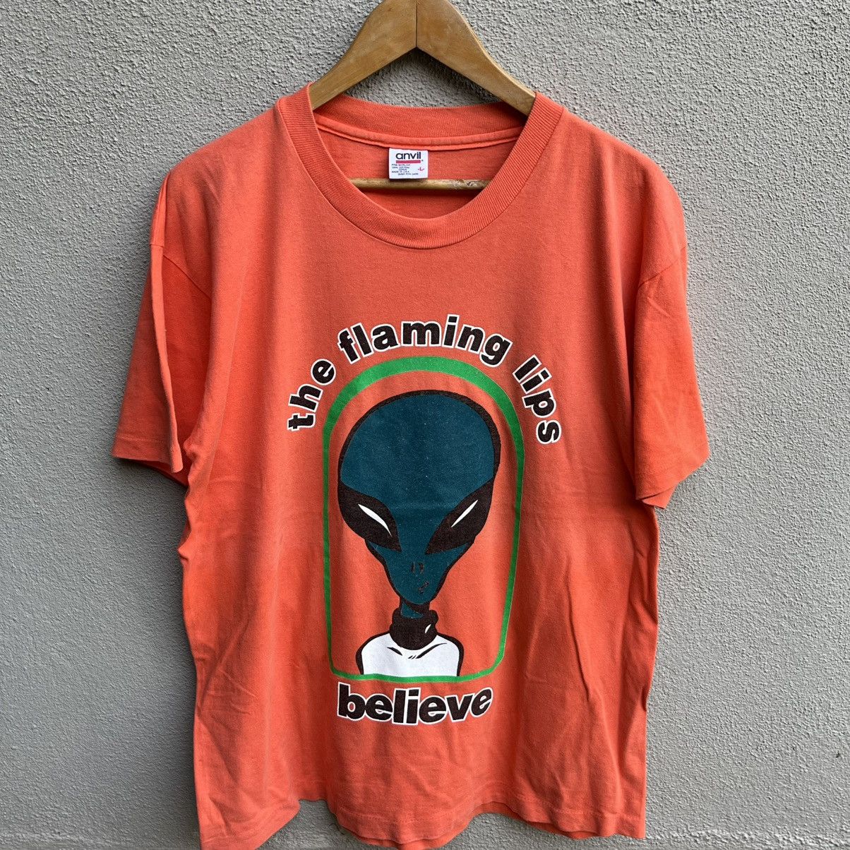 Band Tees Vintage 90s THE FLAMING LIPS band tee believe Size US L / EU 52-54 / 3 - 2 Thumbnail