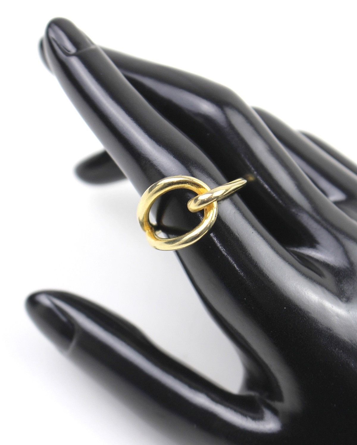Vintage 2000S JAPANESE MADE MODERNIST KNOT GOLD-TONE RING Size ONE SIZE - 4 Thumbnail