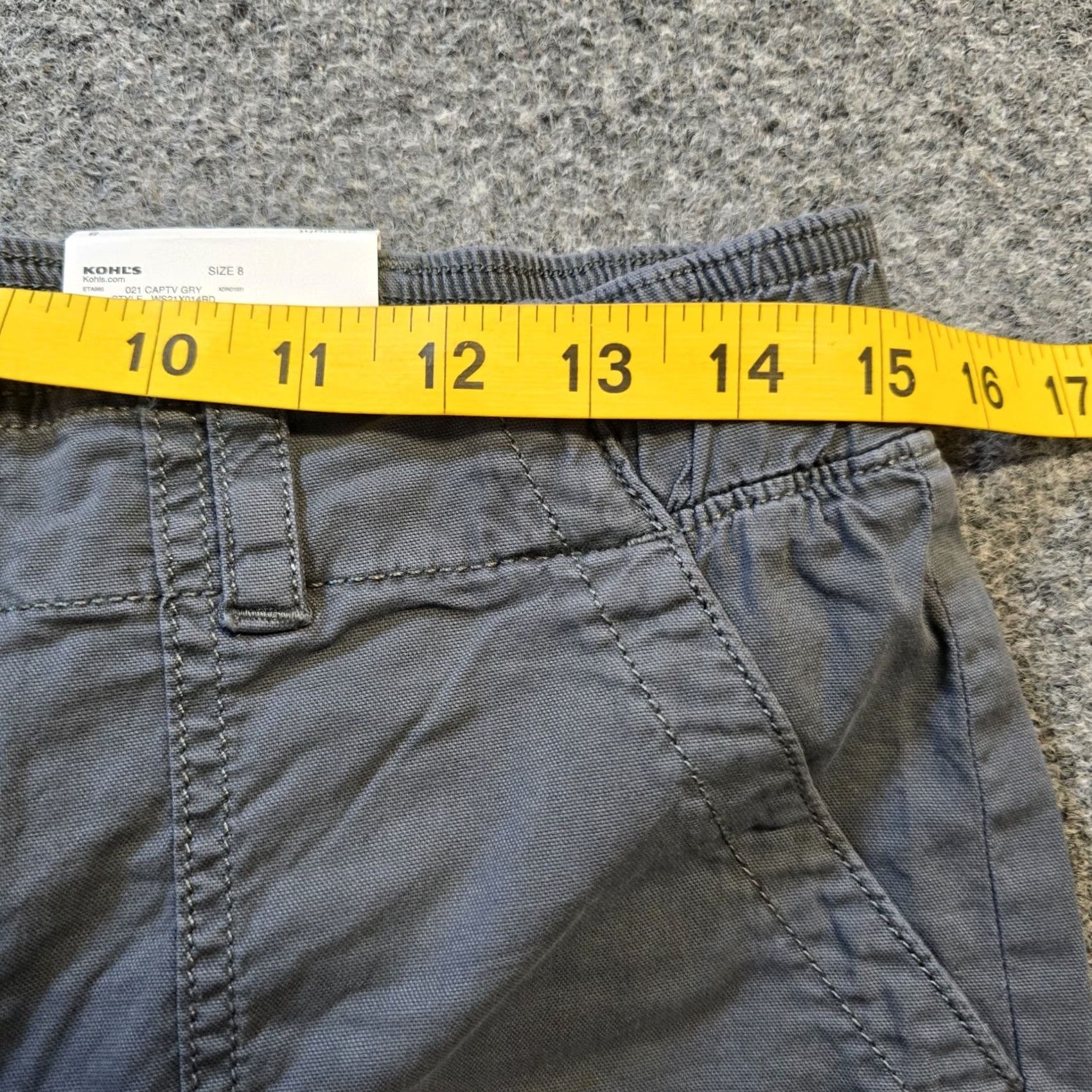 Vintage Sonoma Pants Womens 8 Gray Straight Leg High Rise Convertible Buttonfly Casual Pants Size 30" / US 8 / IT 44 - 5 Thumbnail