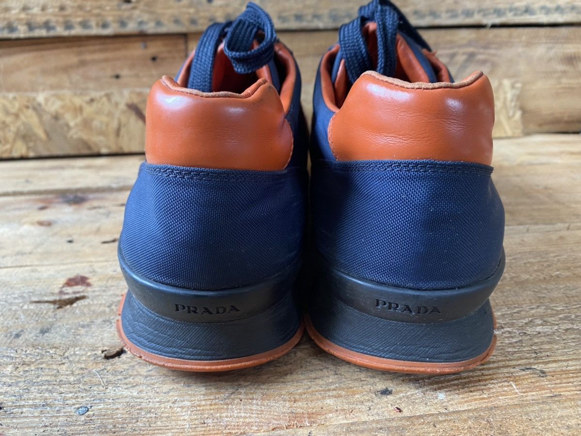 Prada Prada match blue leather trainer sneakers Size US 11.5 / EU 44-45 - 7 Thumbnail