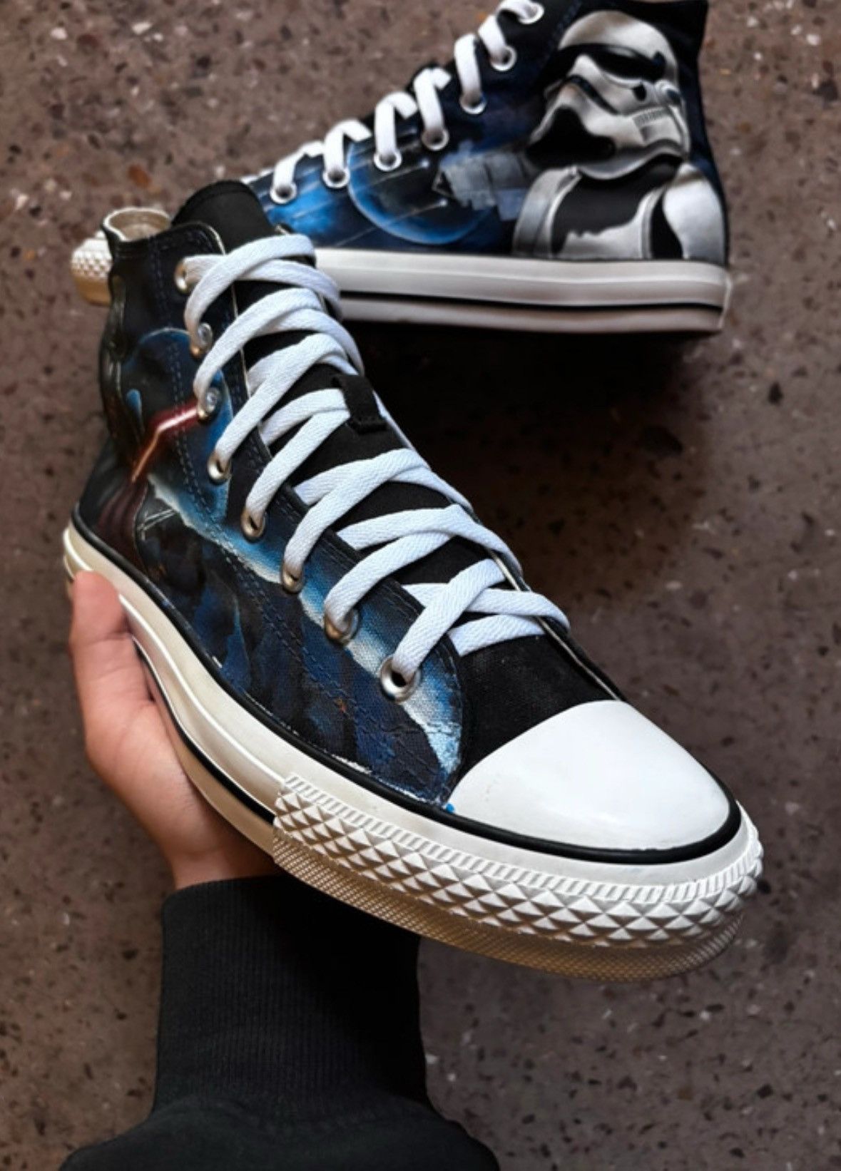 Converse Men’s high custom sneakers Converse All Star - Star Wars Size US 9.5 / EU 42-43 - 10 Thumbnail