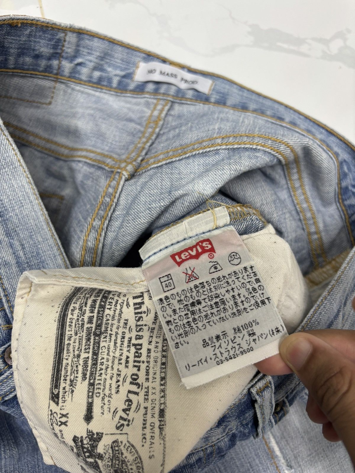 Levi's × Undercover Levis 501 NO MASS PROD Hagi Super Flared Jeans Distressed Size US 30 / EU 46 - 12 Thumbnail