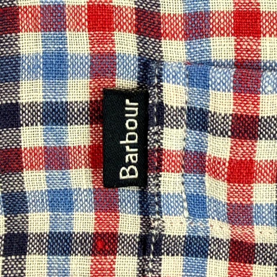 Barbour Barbour Shirt Tailored Fit Multi Gingham Check Men M Linen Button-Up Short Sleeve Collared 100% NEW Size US M / EU 48-50 / 2 - 3 Thumbnail