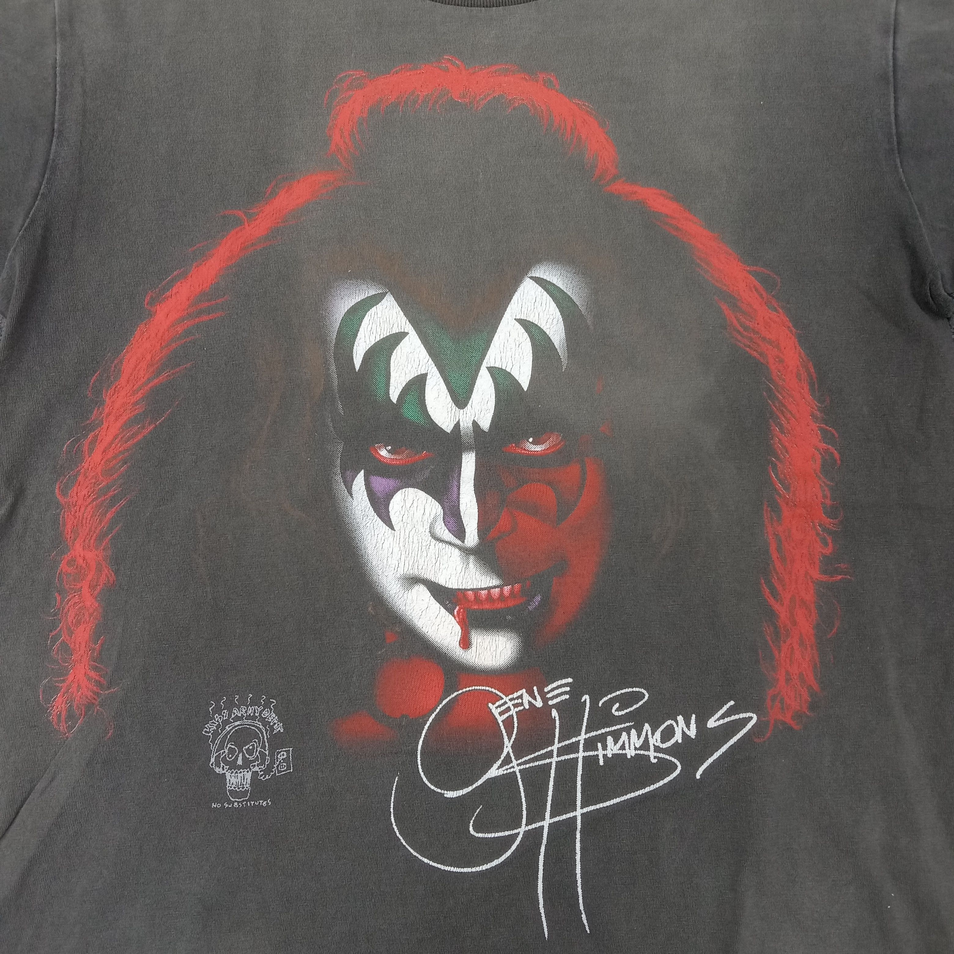 Band Tees KISS Gene Simmons Heavy Metal Band Tshirt C249N50 Size US M / EU 48-50 / 2 - 2 Thumbnail