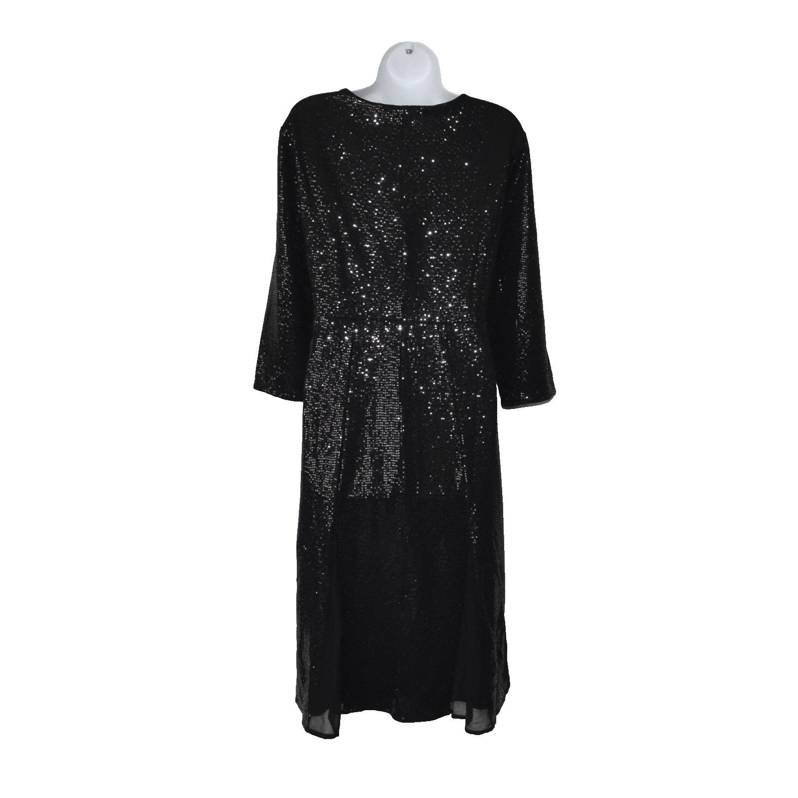 Chicos NWT CHICOS Surplice Sequin Embellished Midi Dress 3/XL $169 Size XL / US 12-14 / IT 48-50 - 3 Thumbnail