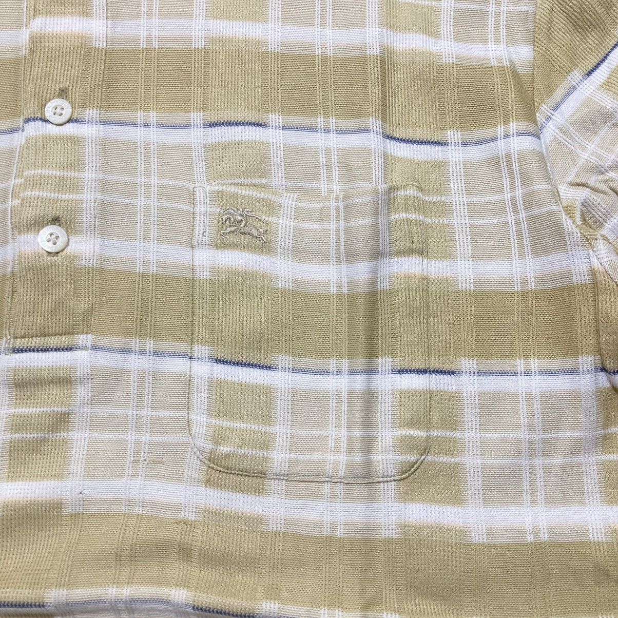 Burberry 1990s Vintage Burberrys Nova Check Pocket Polo Tshirt Luxury Size US L / EU 52-54 / 3 - 6 Thumbnail