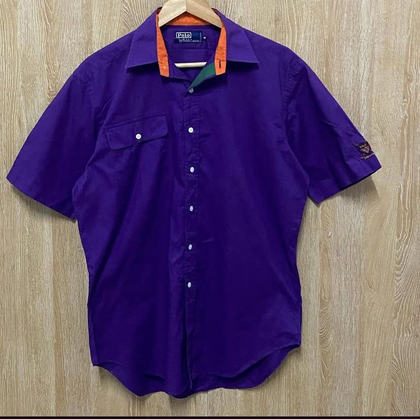 Polo Ralph Lauren × Vintage Vtg Polo Ralph Lauren Rare Design Size US L / EU 52-54 / 3 - 2 Thumbnail