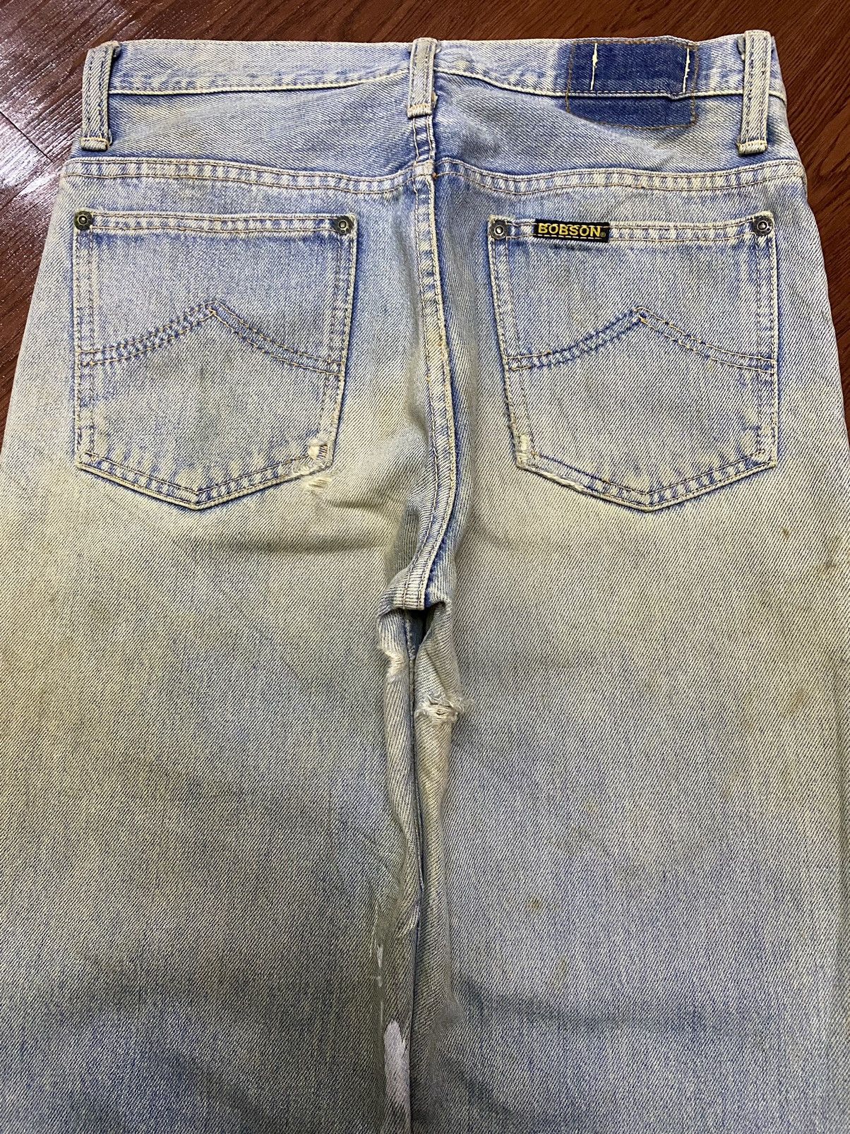 Other Vintage Japanese Brands Mud wash Distressed Loose Jeans Size US 29 - 4 Thumbnail