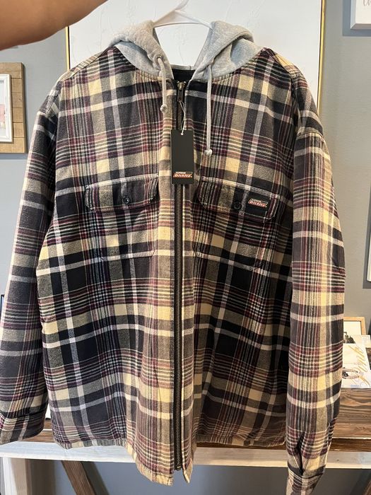 Supreme Supreme Dickies Plaid Hooded Zip Up | Grailed