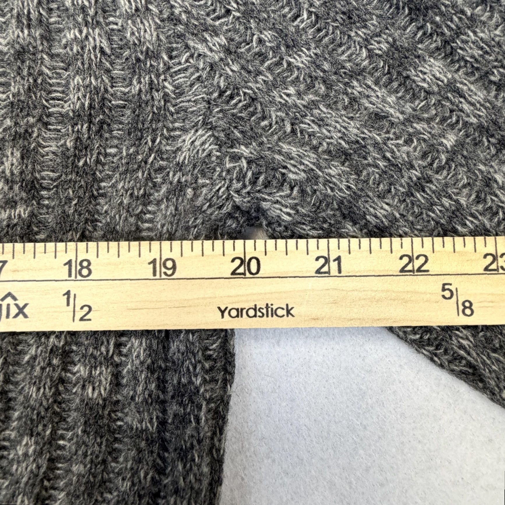 Willi Smith WillSmith Sweater Women’s Medium Gray 100% Wool Turtleneck Raglan Knit Pullover Size M / US 6-8 / IT 42-44 - 7 Thumbnail