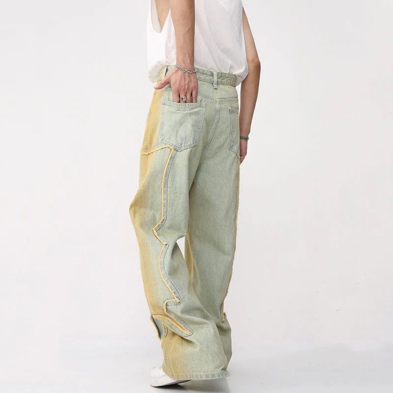 Japanese Brand × Vintage High Street Male Fashion Vintage Jeans Trendy American Style Size US 29 - 5 Thumbnail