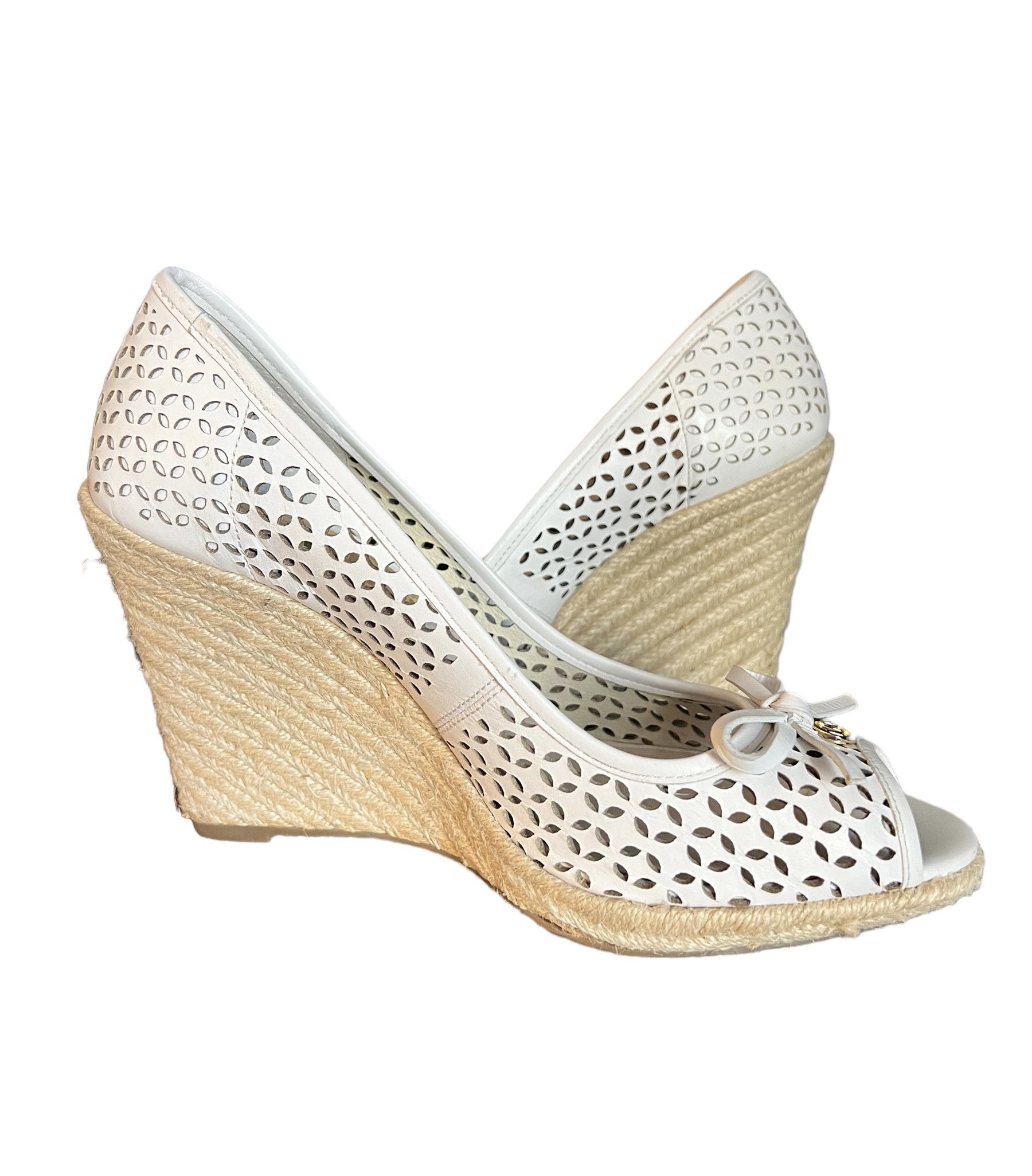 michael kors leather wedges