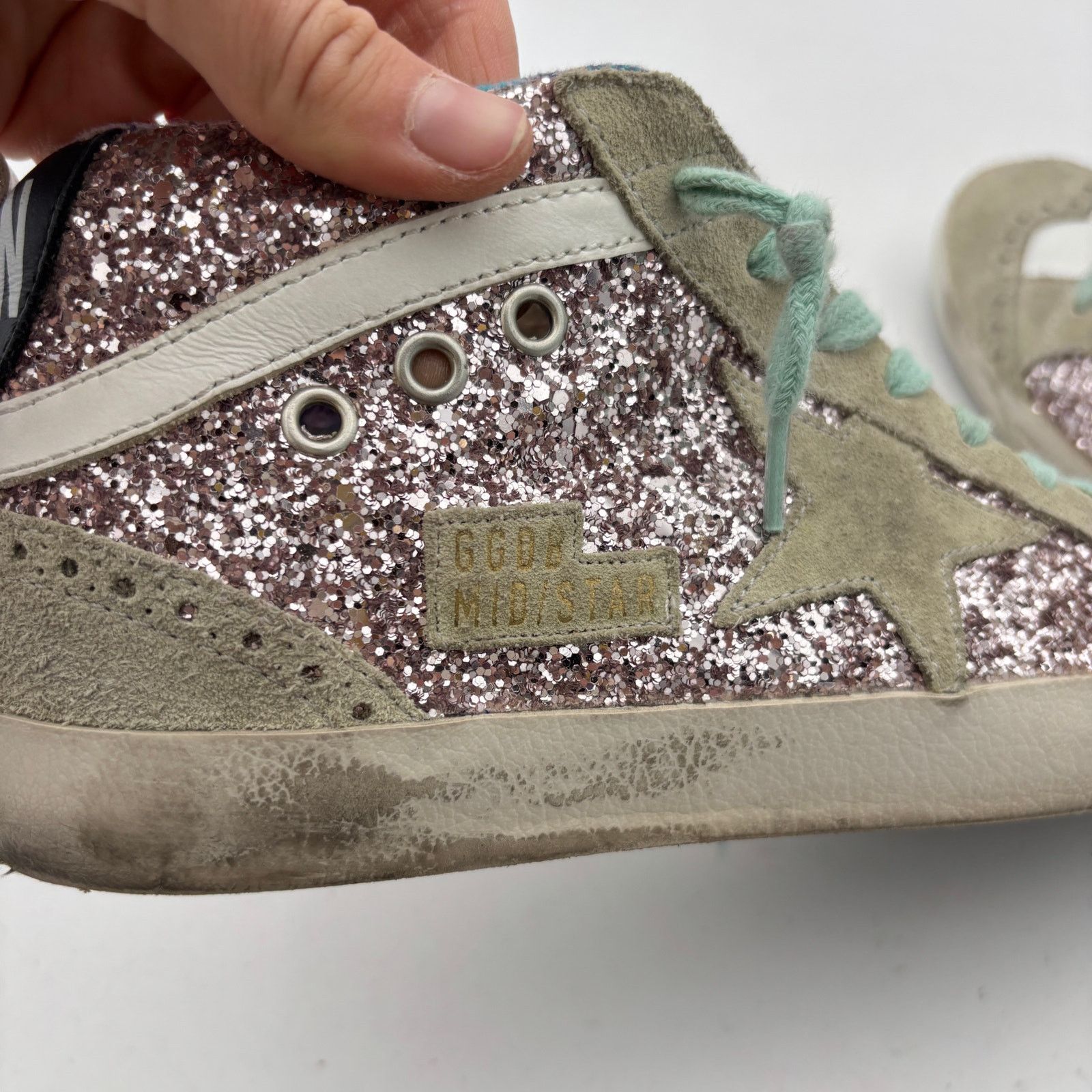Golden Goose Golden Goose Glitter Midstar Shoes Sneakers Women's 37 US 7 Size US 7 / IT 37 - 12 Thumbnail