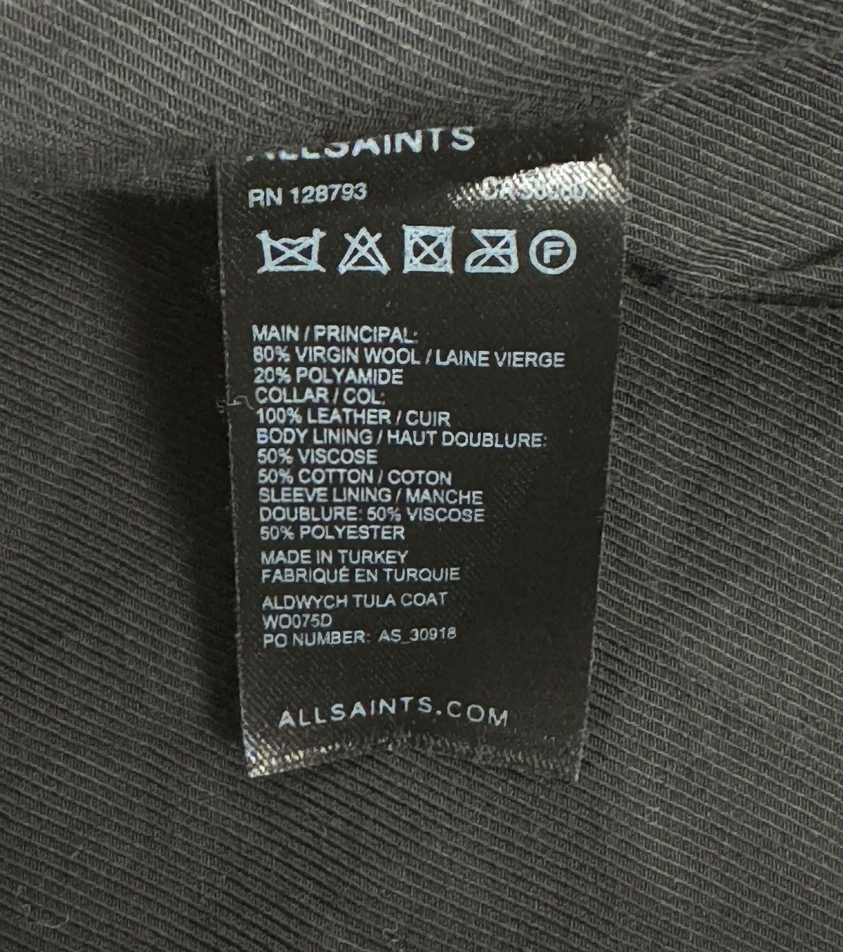 Allsaints All Saints Wool Coat 1 Button Plaid Sleeves size US6 EU38 Size M / US 6-8 / IT 42-44 - 15 Thumbnail