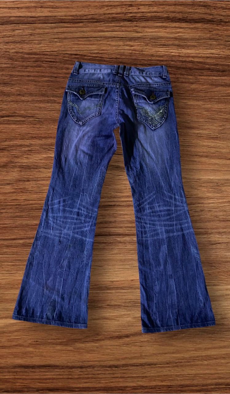 Hysteric Glamour Vintage Japanese Brand Super Flare Lightning Style Denim Size US 30 / EU 46 - 2 Thumbnail
