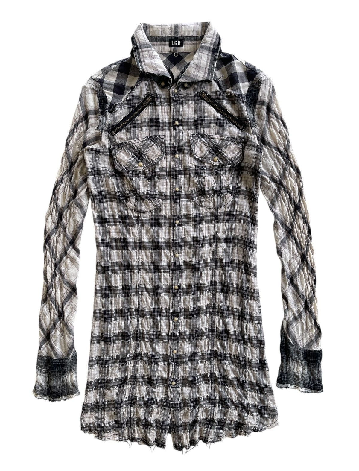 LGB If six was nine Rockabilly Fringes Flannel Shirt