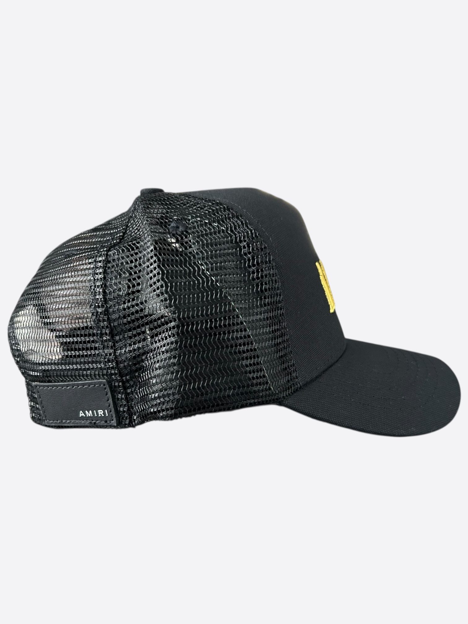 Amiri Amiri Black & Yellow Core Logo Trucker Hat Size ONE SIZE - 2 Thumbnail