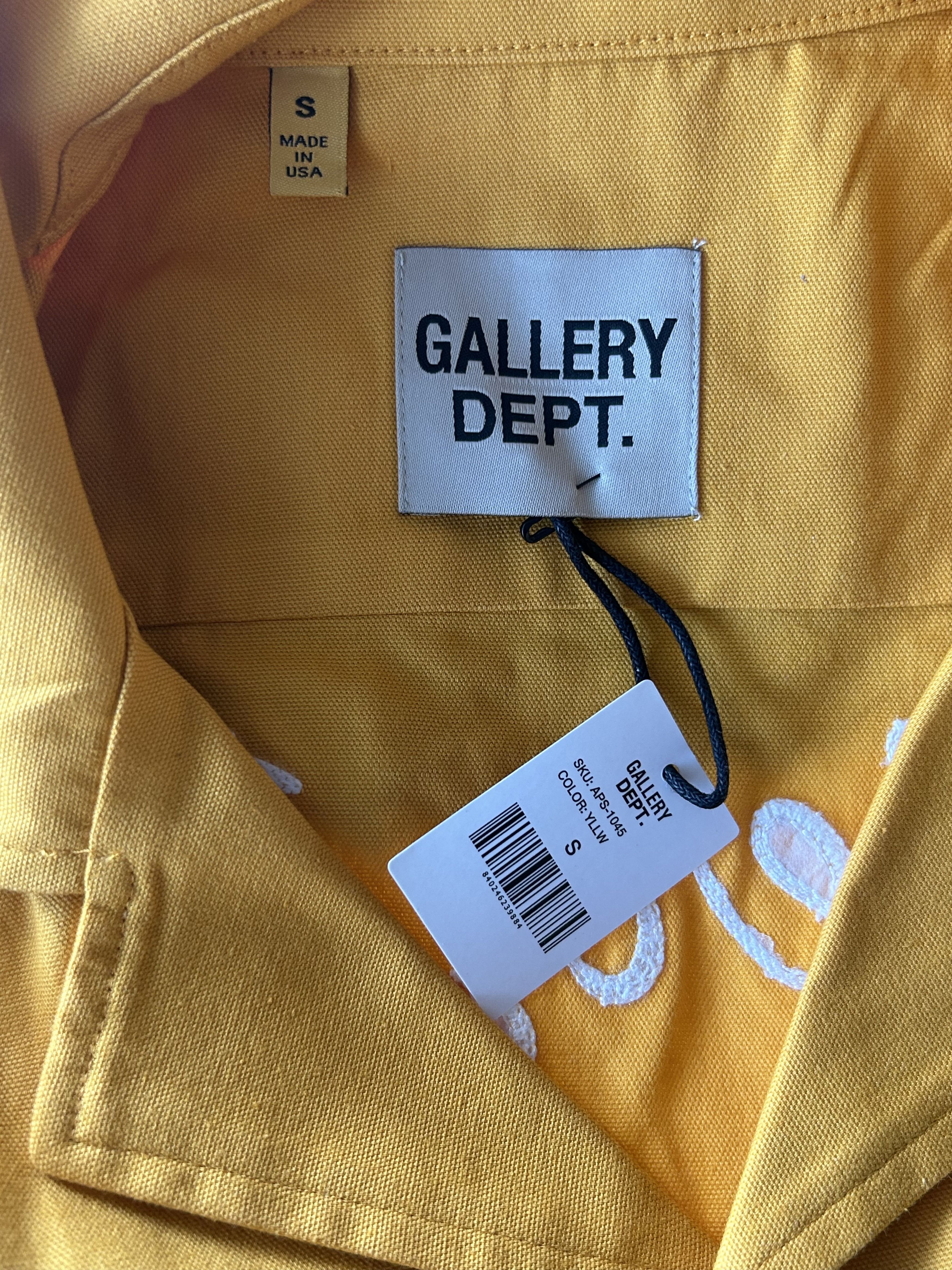 Gallery Dept. Yellow Atelier Parker Short Sleeve Button Up Shirt Size US S / EU 44-46 / 1 - 3 Thumbnail