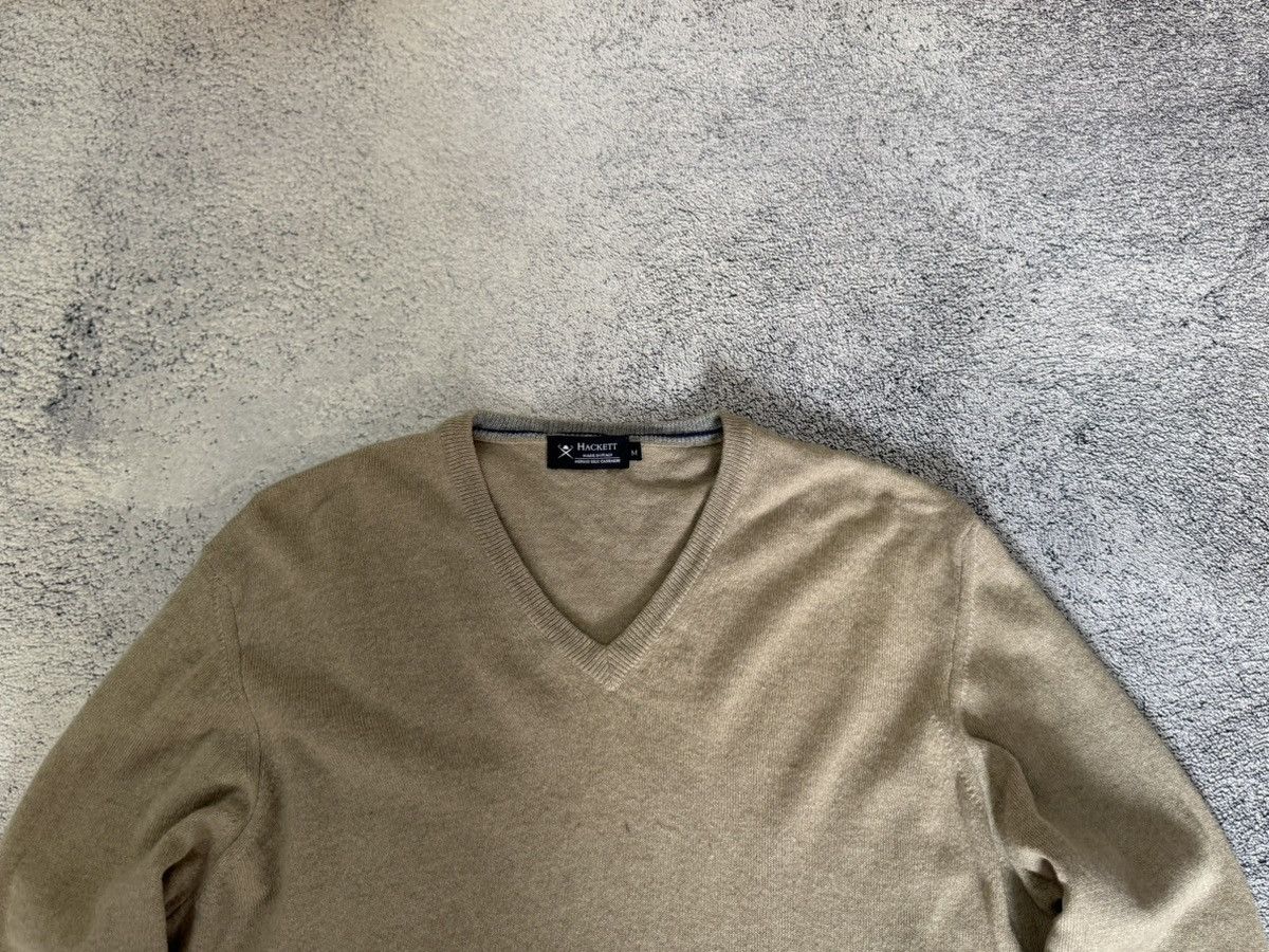Hackett Hackett Merino Silk Cashmere Sweater Pullover M ElbowPatches Size US M / EU 48-50 / 2 - 7 Thumbnail