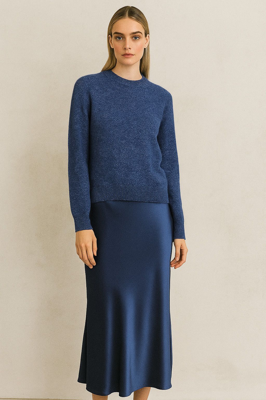 A.P.C. A.P.C. APC Wool Blend Crewneck Sweater M Blue Melange Knit Size M / US 6-8 / IT 42-44 - 1 Thumbnail