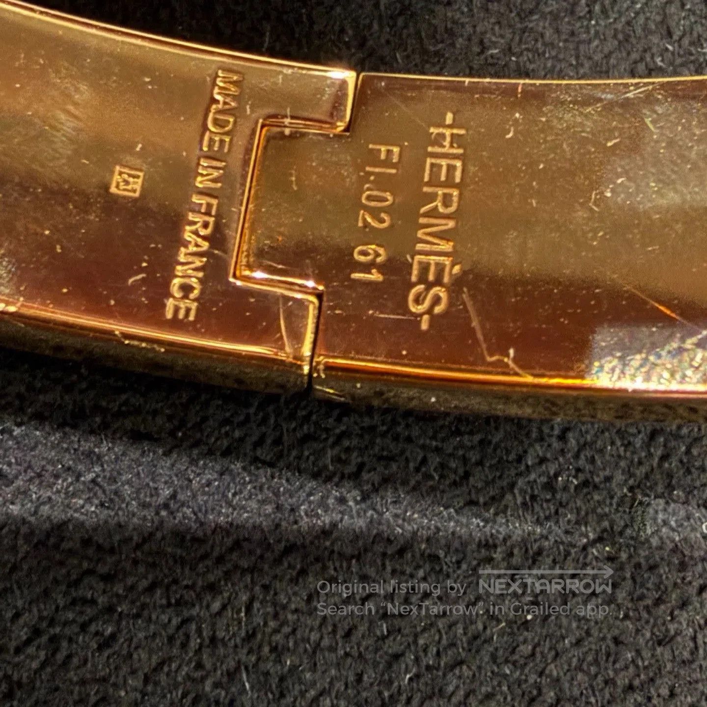 Hermes HERMES Clic H Enamel Bracelet. Size ONE SIZE - 4 Thumbnail