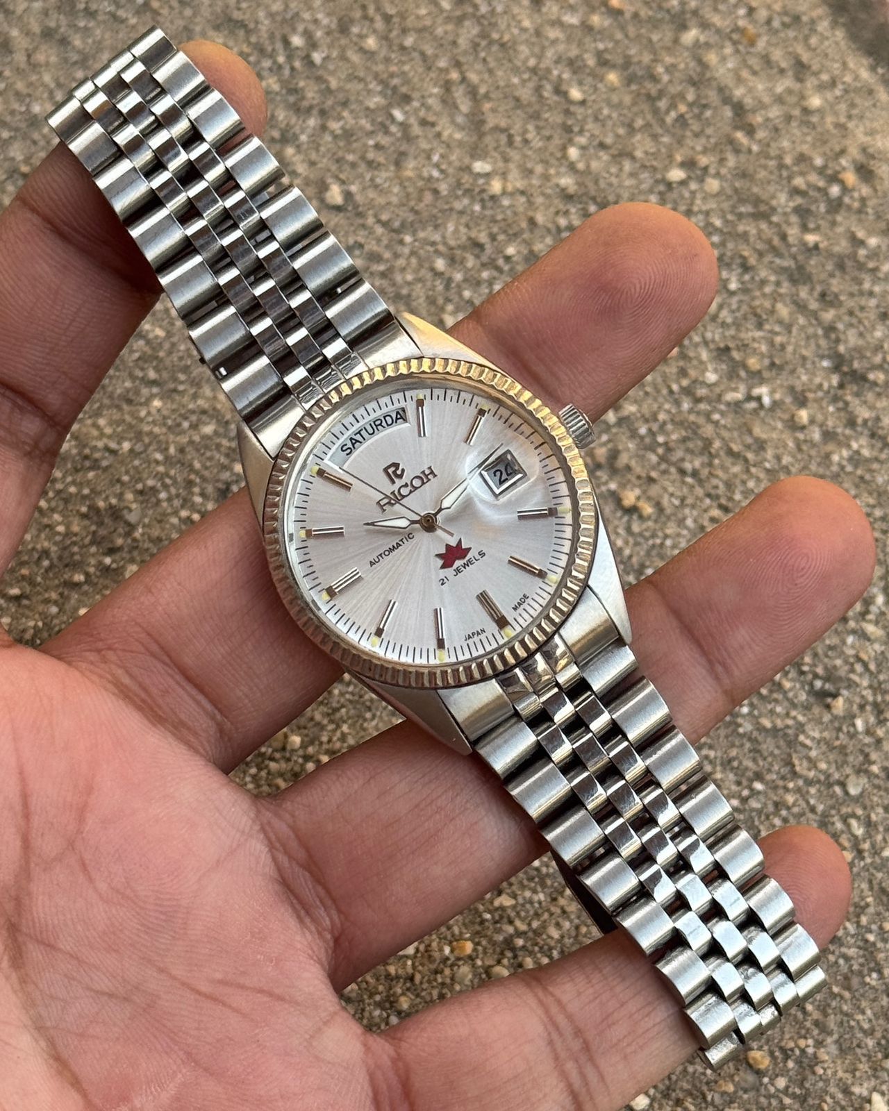 Other Vintage Ricoh President Automatic Silver Dial Size 36 - 10 Thumbnail