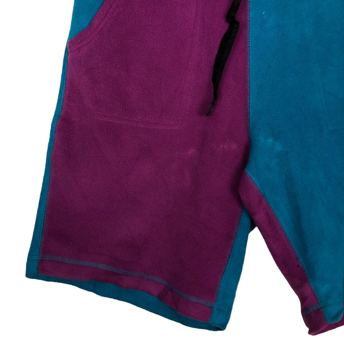 Japanese Brand 🔥Vtg Colour Block Short Pants Fleece Columbia Size US 30 / EU 46 - 4 Thumbnail