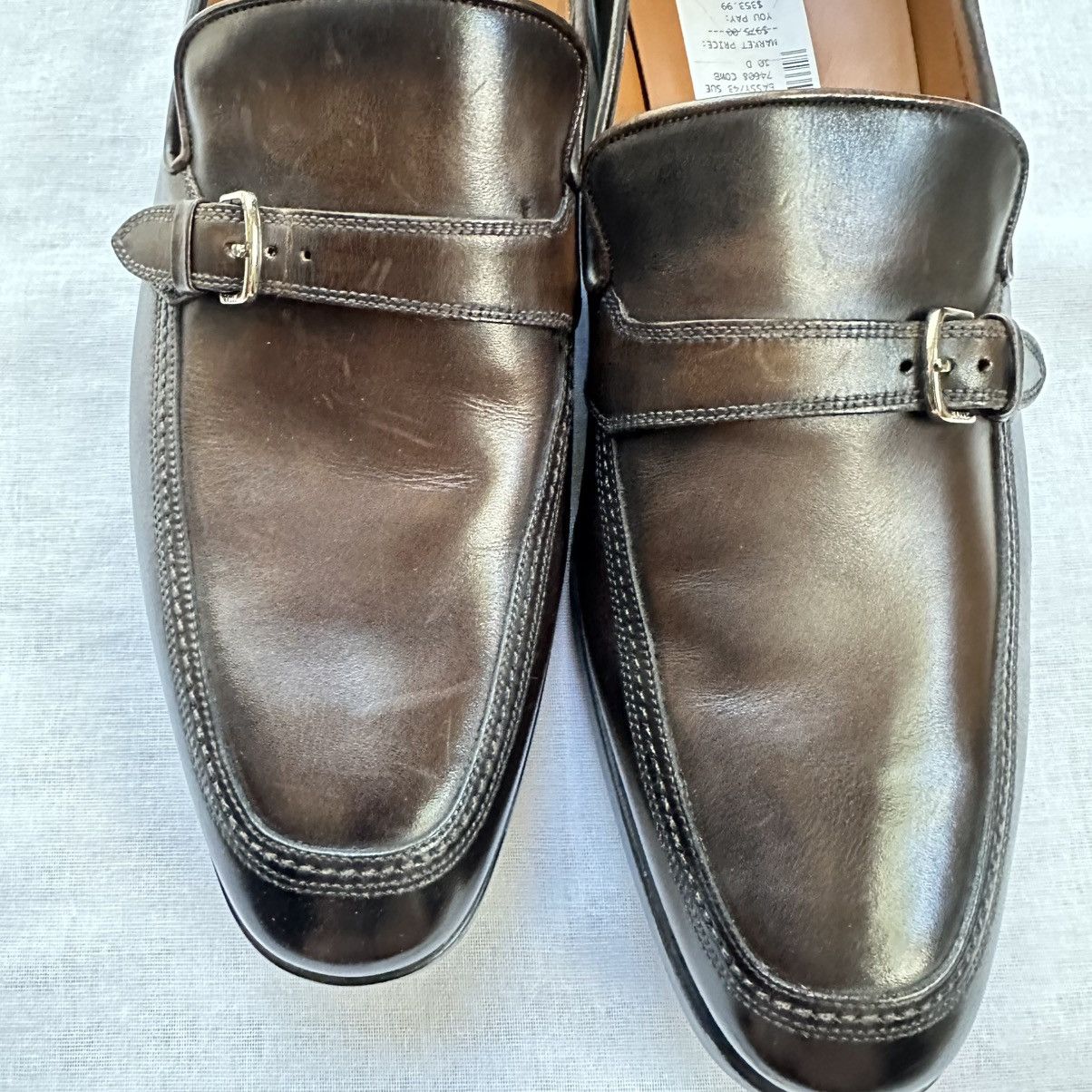 Bally New Bally $975 Lavoli Brown Leather Slip On Loafers 10D Size US 10 / EU 43 - 6 Thumbnail