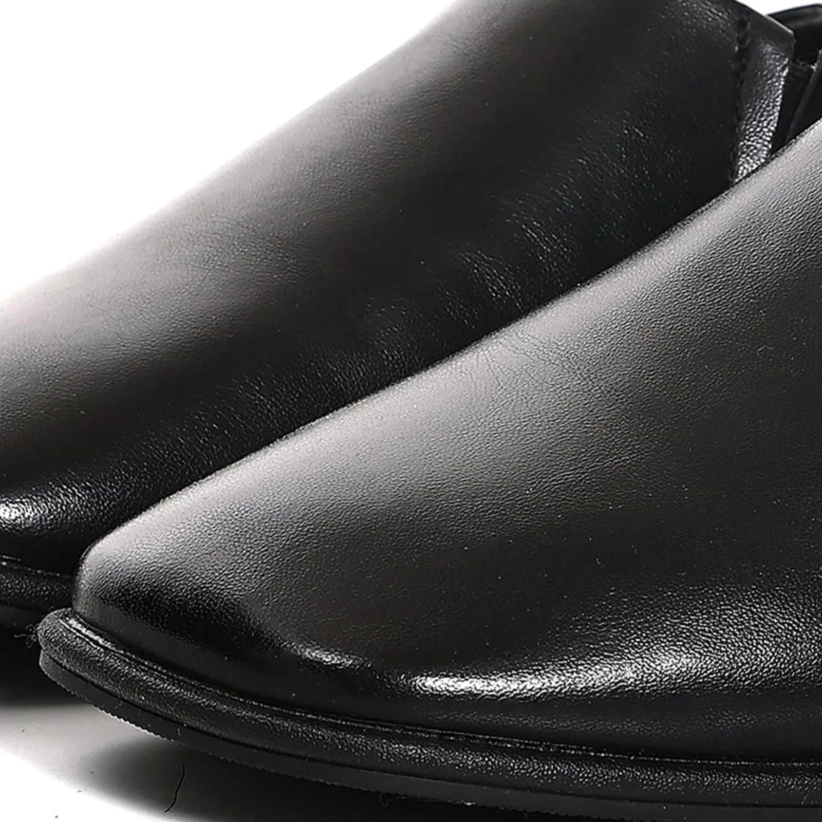 Leather Minimalist Round-Toe Slip-On Loafers Size US 10 / EU 43 - 6 Thumbnail