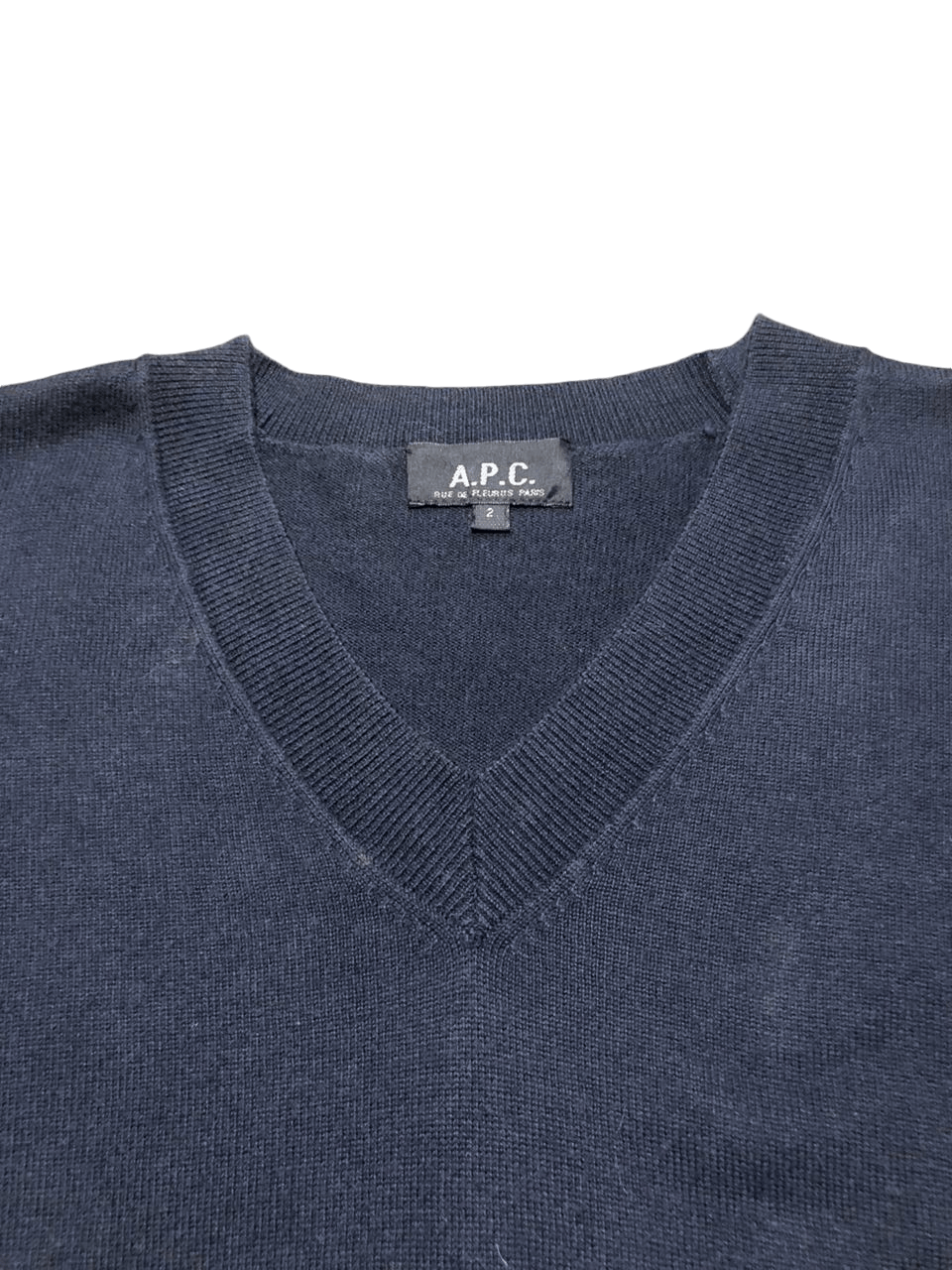 A.P.C. Archive💥 A.P.C V Neck Knit Sweater Size US M / EU 48-50 / 2 - 4 Thumbnail