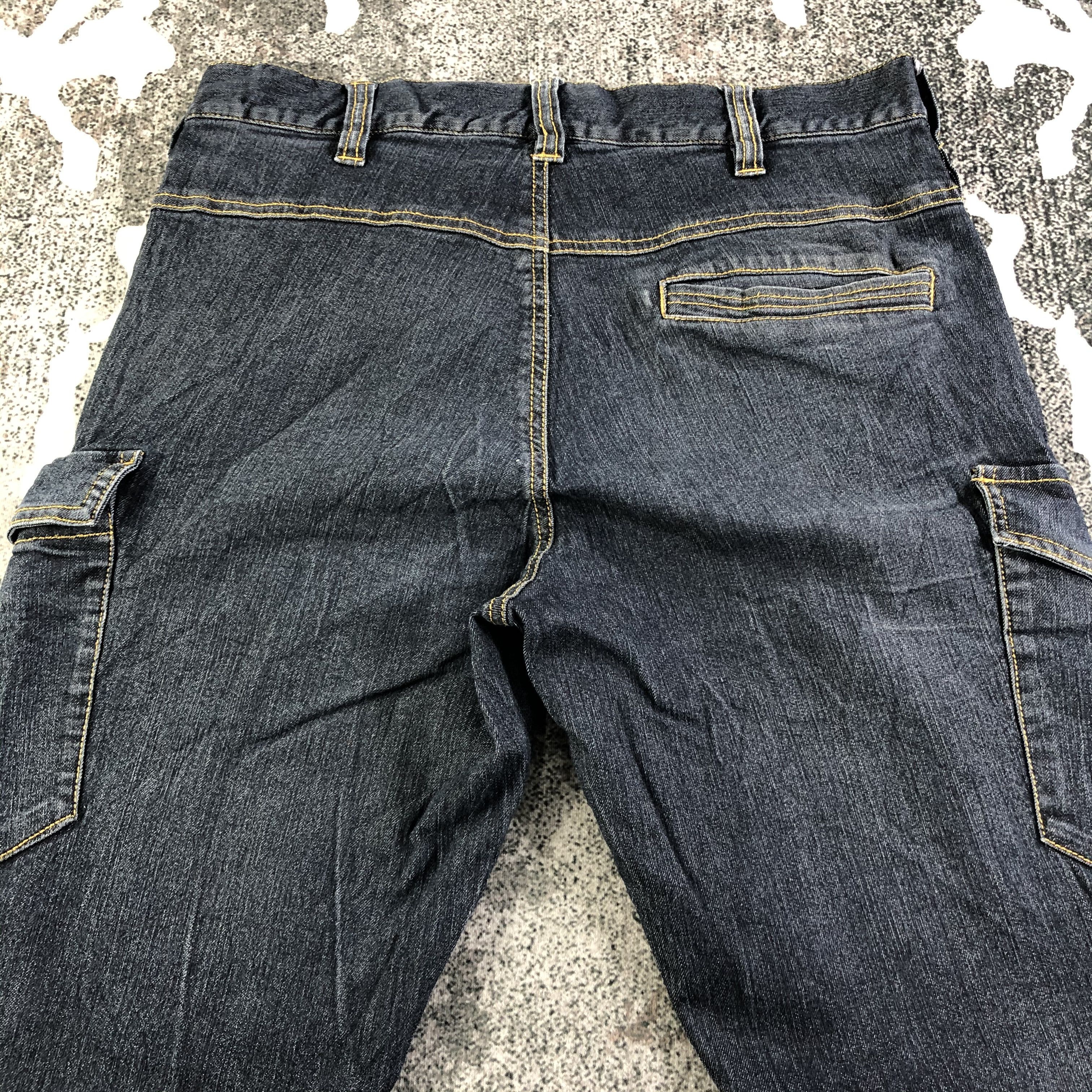 Japanese Brand Vintage Japanese Brand Denim Cargo Pants KJ2095 Size US 32 / EU 48 - 4 Thumbnail