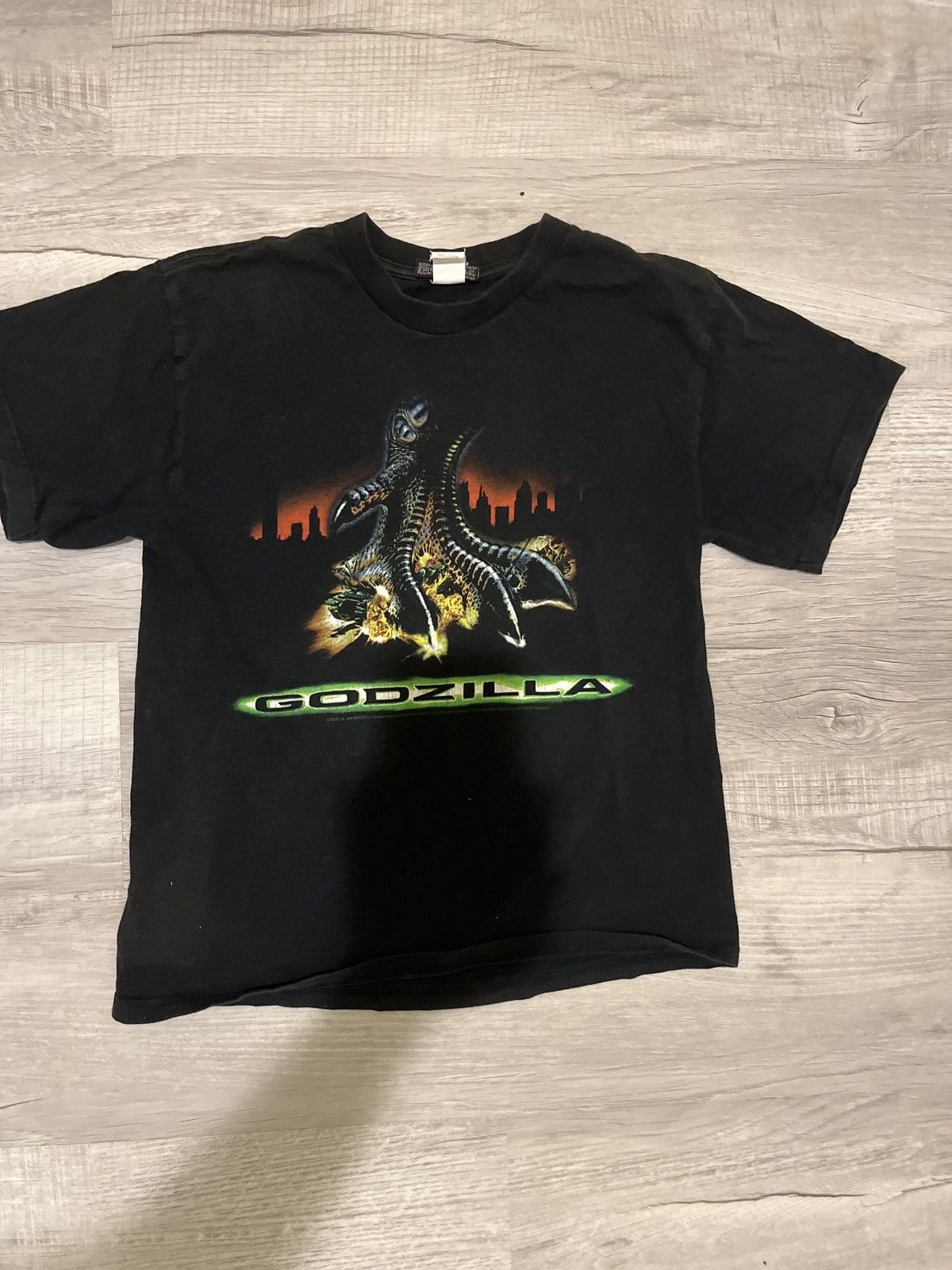 Japanese Brand × Vintage Vintage Godzilla Tee Cropped Fit | Grailed