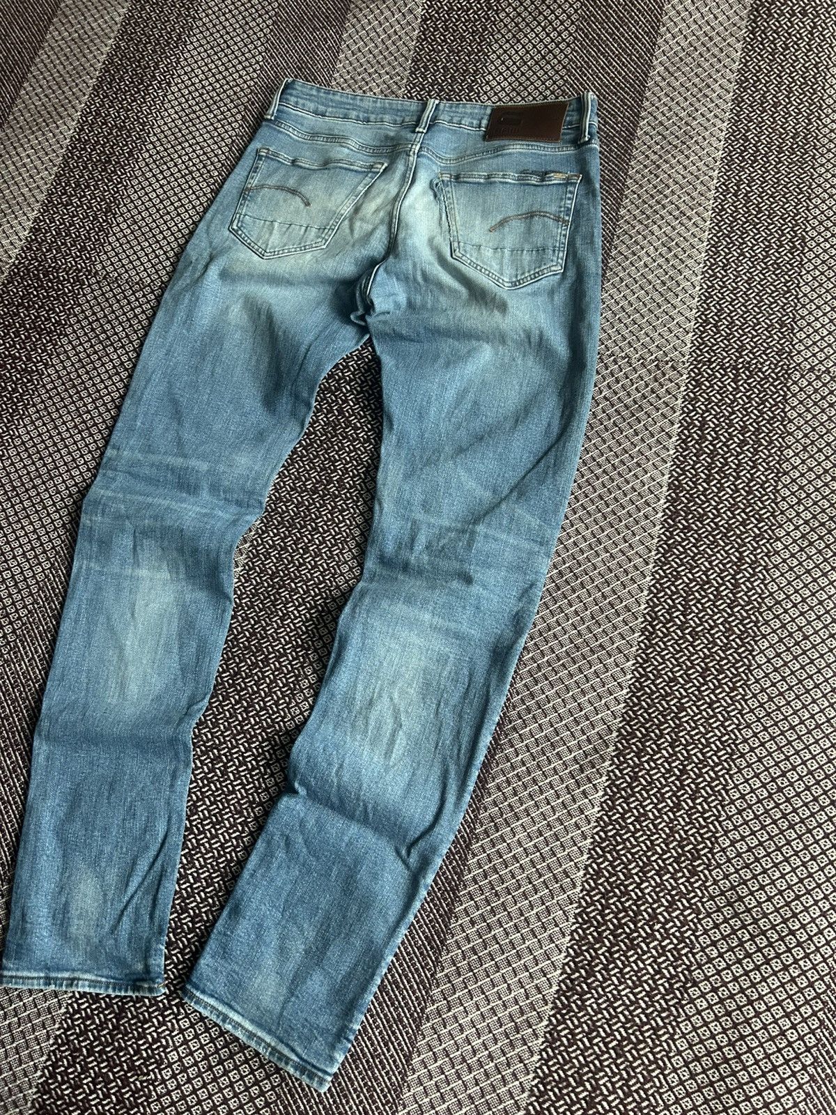 G-Star Vintage G-star Raw 3301 Slim Denim Jeans Washed Faded Sz W31 Size US 31 - 2 Thumbnail