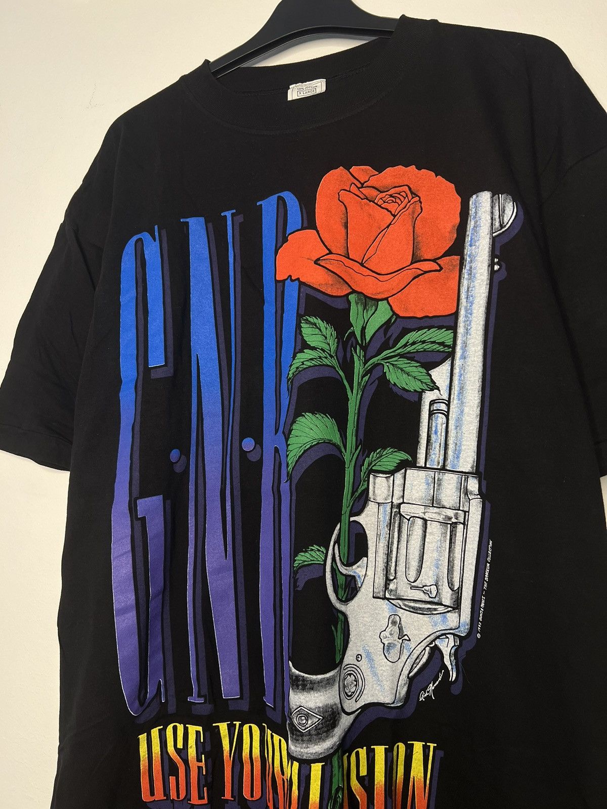 Band Tees × Guns N' Roses × Vintage Vintage 1993 Guns N Roses Use Your Illusion Band Tee Size US XL / EU 56 / 4 - 3 Thumbnail