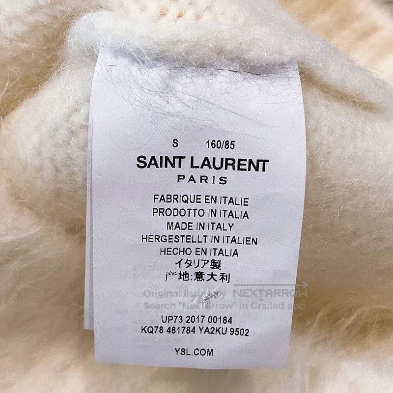 Saint Laurent Paris Saint Laurent Fuzzy White Turtleneck. Size S / US 4 / IT 40 - 8 Thumbnail