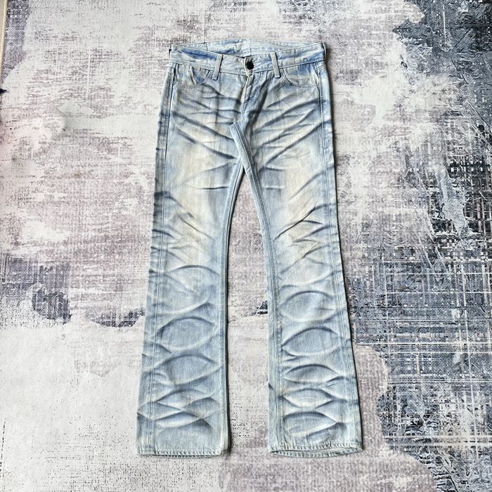 If Six Was Nine Murder License Flare Honeycomb Punk Denim Jeans