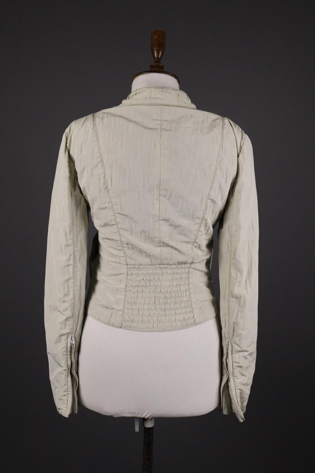 Armani Collezioni Armani Collezioni Beige Zip Cropped Jacket Size 38 Size M / US 6-8 / IT 42-44 - 7 Thumbnail