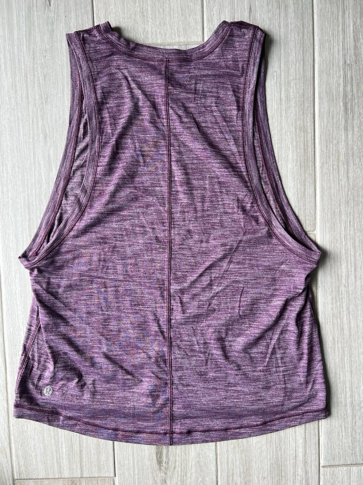 Lululemon Lululemon Cardio Squad Tank II Heathered Plum Sz 4 Size S / US 4 / IT 40 - 5 Thumbnail