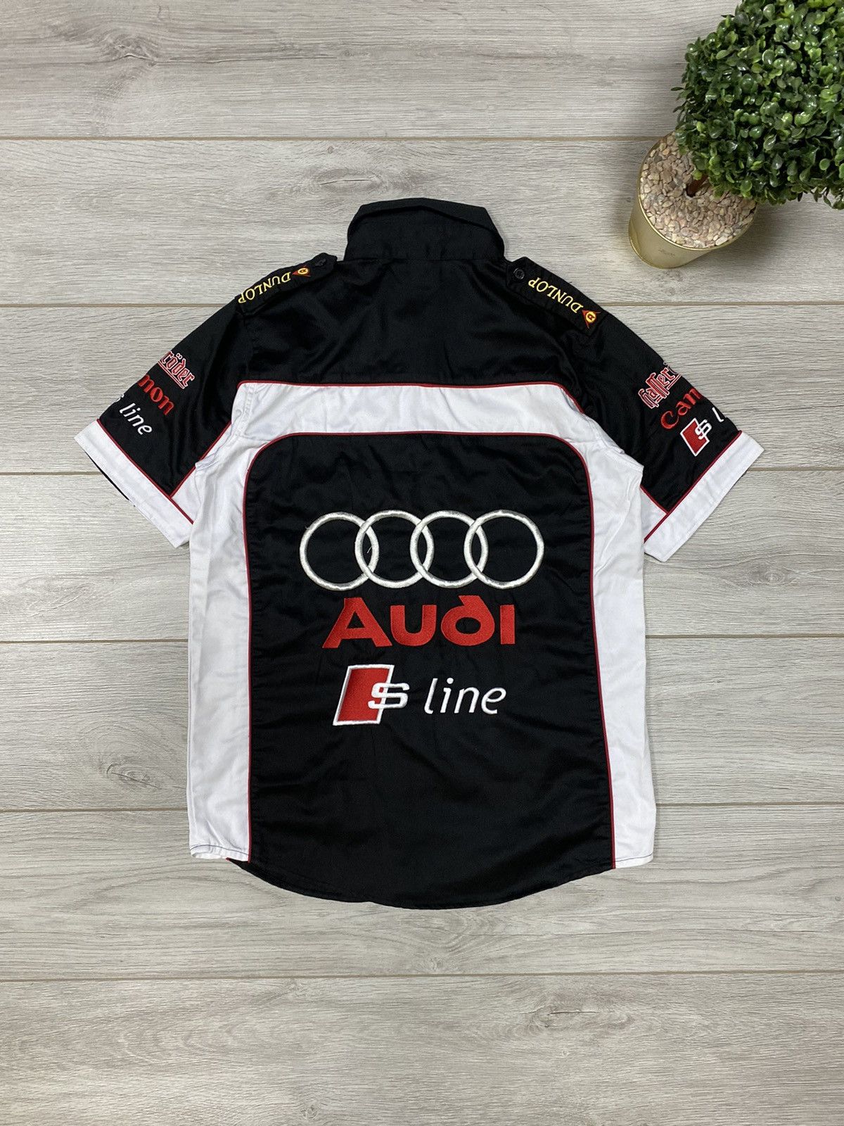 Vintage Audi vintage thick shirt big logo buttons canon Size US S / EU 44-46 / 1 - 1 Thumbnail