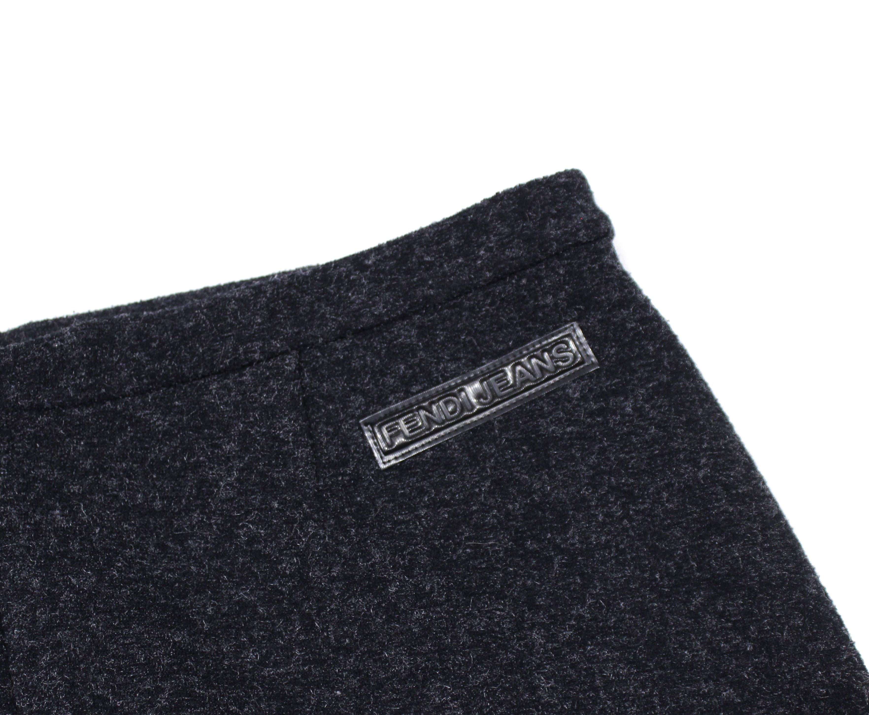 Fendi 90S Logo Skirt Vintage Size 34" / US 12 / IT 48 - 4 Thumbnail